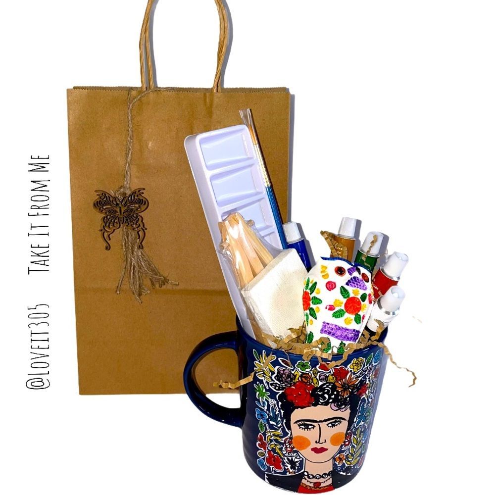 Mother’s Day Special! Prima Design Frida Kahlo Ceramic 20 oz. Mug Art Gift Set